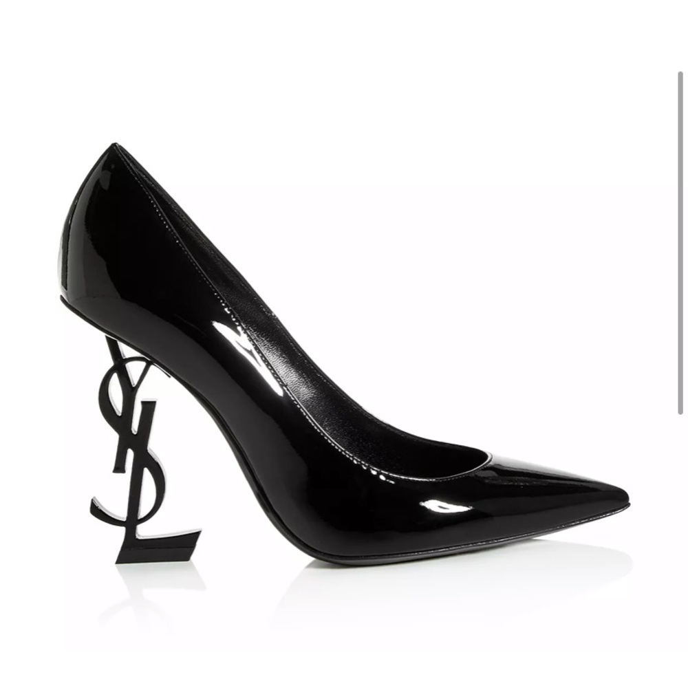 Saint Laurent
Opyum Point-Toe Patent Leather Pumps